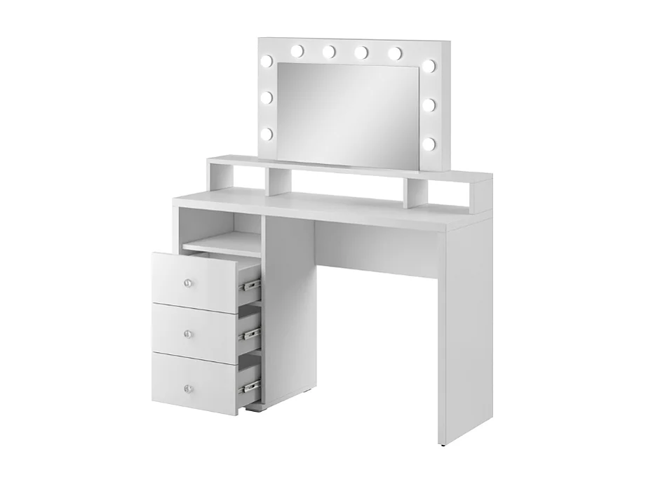 Toucador AMBIHOME VANITY Branco c/espelho e iluminação LED, 120x136x40cm