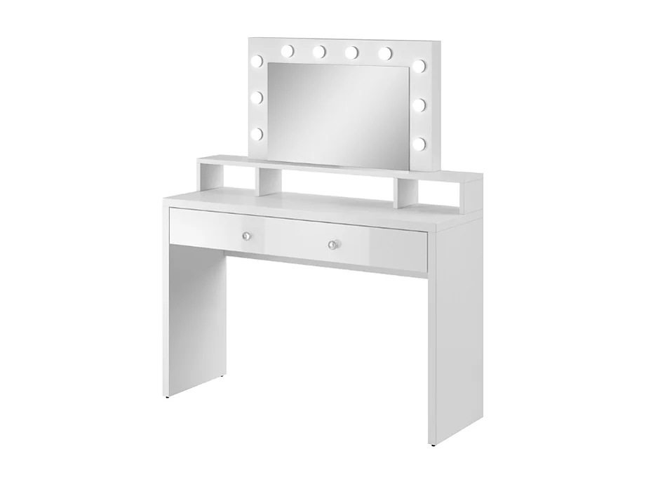 Toucador AMBIHOME ARIEL Branco c/espelho e iluminação LED, 120x136x40cm