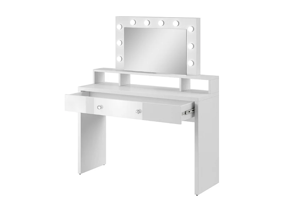 Toucador AMBIHOME ARIEL Branco c/espelho e iluminação LED, 120x136x40cm