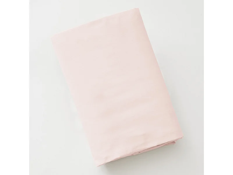 Drap housse 140 x 190 x 30 cm en coton rose - JULIETA