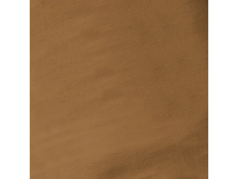 Drap housse 160 x 200 x 30 cm en coton camel - JULIETA