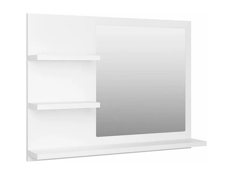 Espejo de baño 60 x 10,5 x 45 cm aglomerado blanco 02_0006906