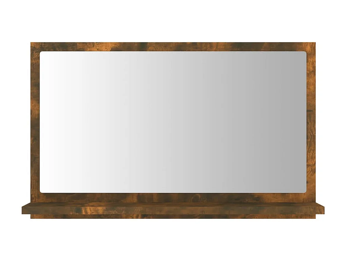 Specchio da bagno 60 x 10,5 x 37 cm multistrato marrone 02_0006894