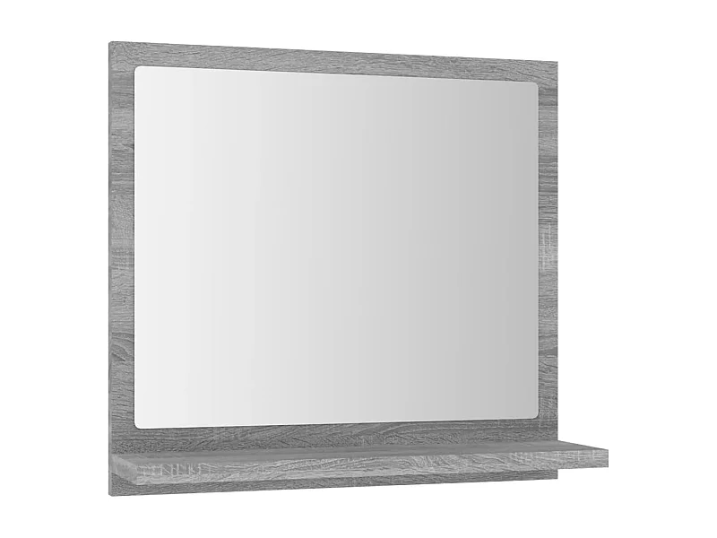 Espejo de baño Sonoma 40 x 10,5 x 37 cm madera contrachapada gris 02_0006899