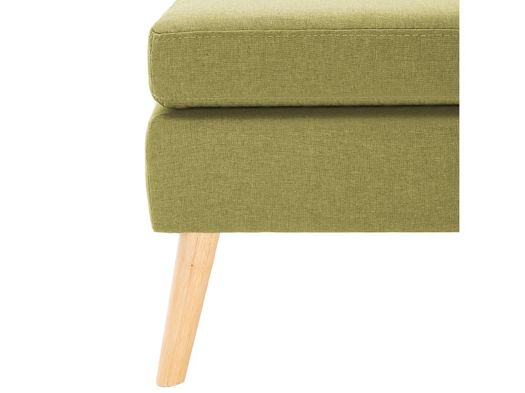 Voetenbank stof groen