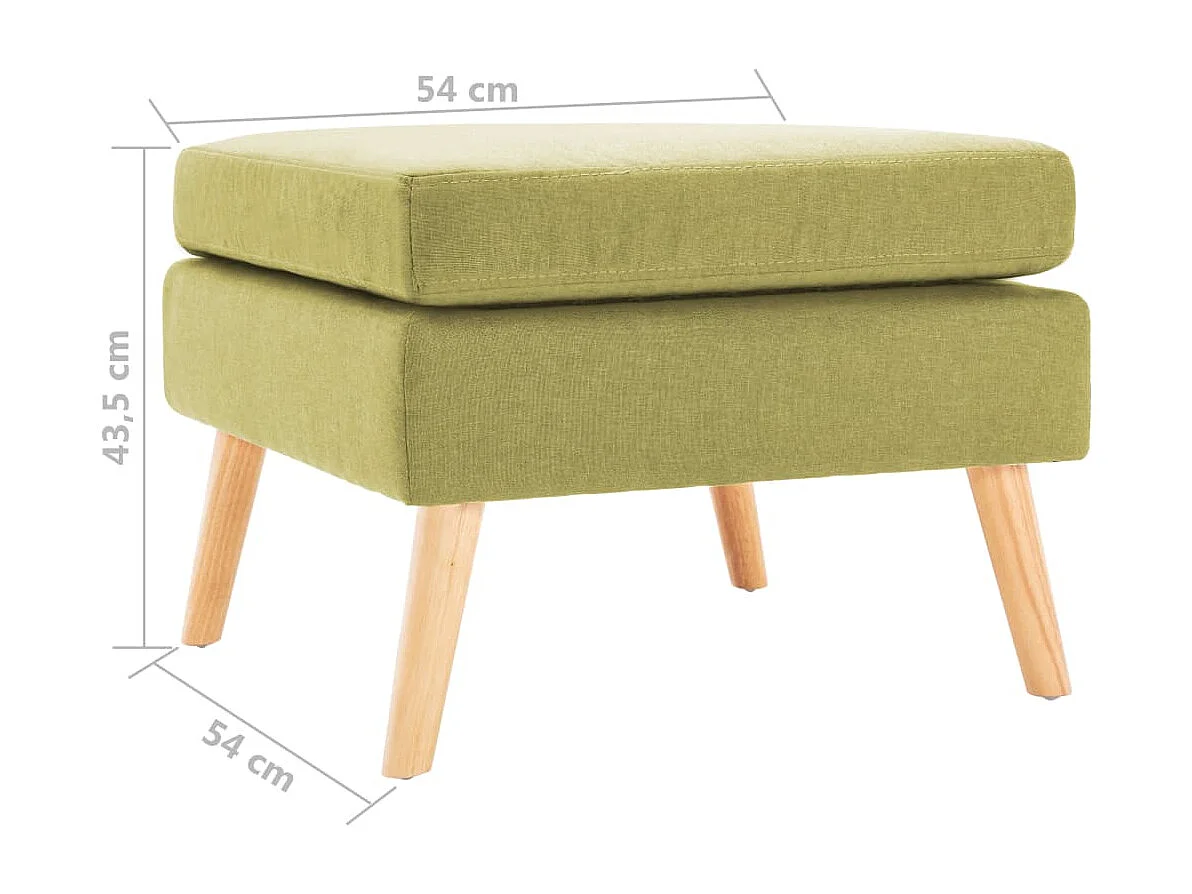 Repose-pied Vert Tissu