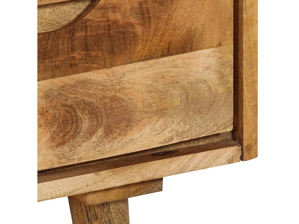 Credenza in Legno Massello di Mango 90x30x69 cm
