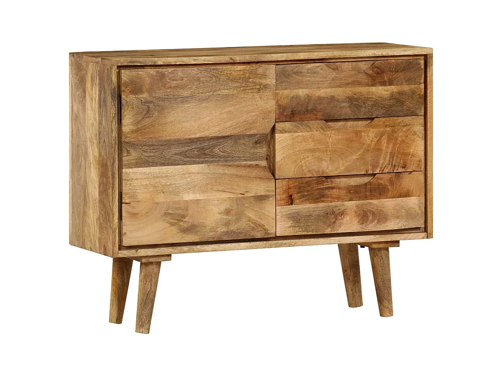 Aparador de madera maciza de mango 90x30x69 cm