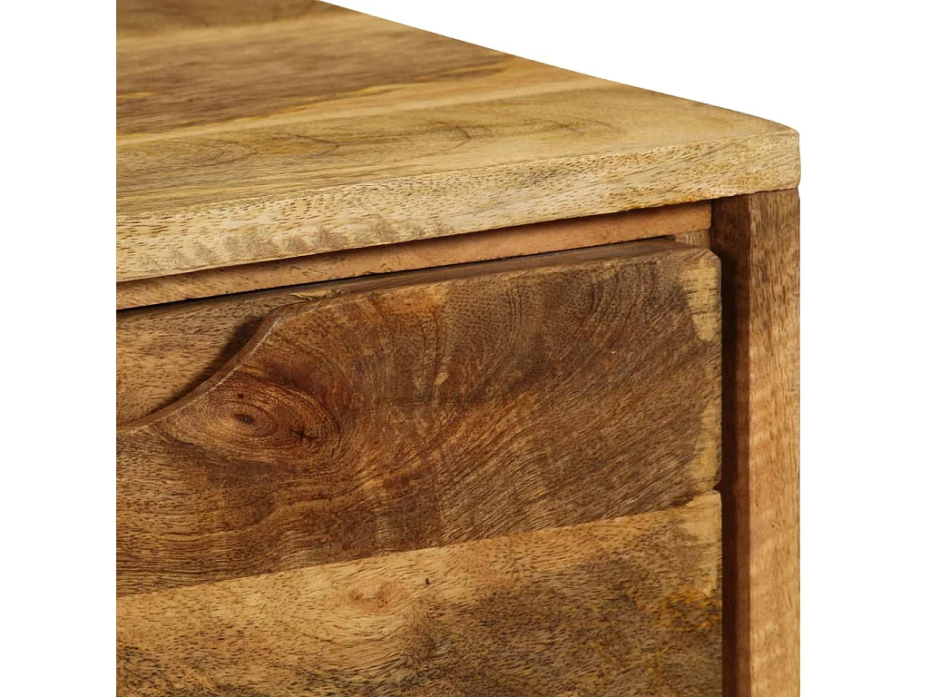 Aparador de madera maciza de mango 90x30x69 cm