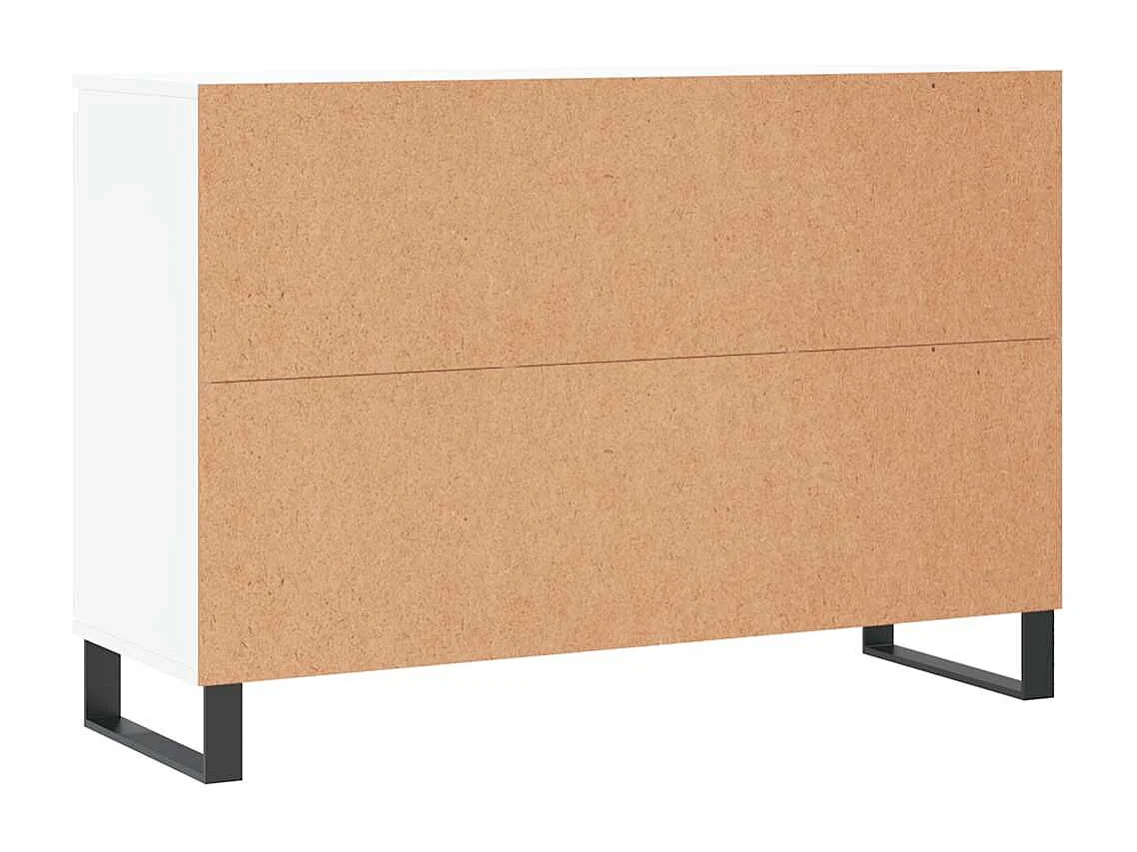 Dressoir 101,5x35x70 cm bewerkt hout wit