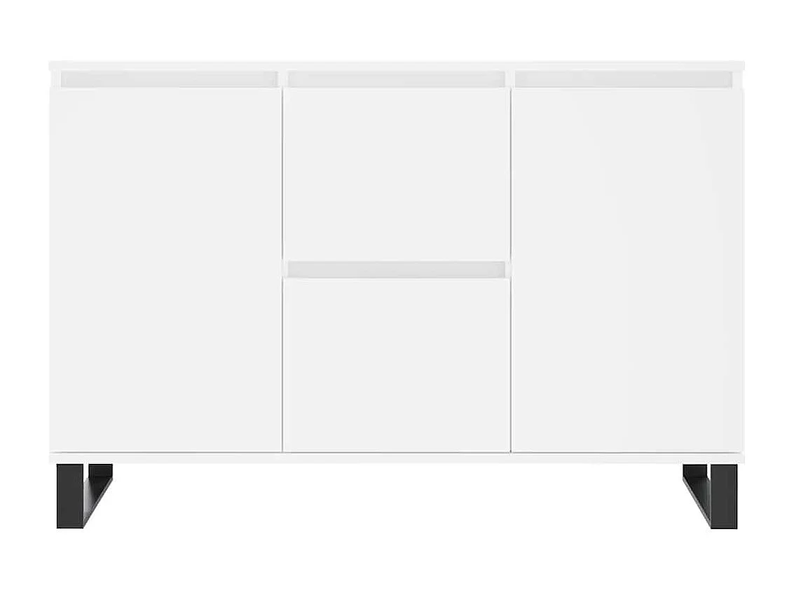 Buffet blanc 101,5x35x70 cm bois d'ingénierie