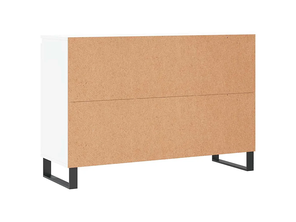Buffet blanc 101,5x35x70 cm bois d'ingénierie