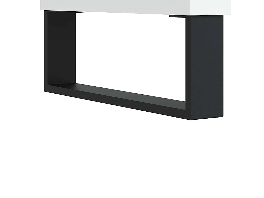 Buffet blanc 101,5x35x70 cm bois d'ingénierie