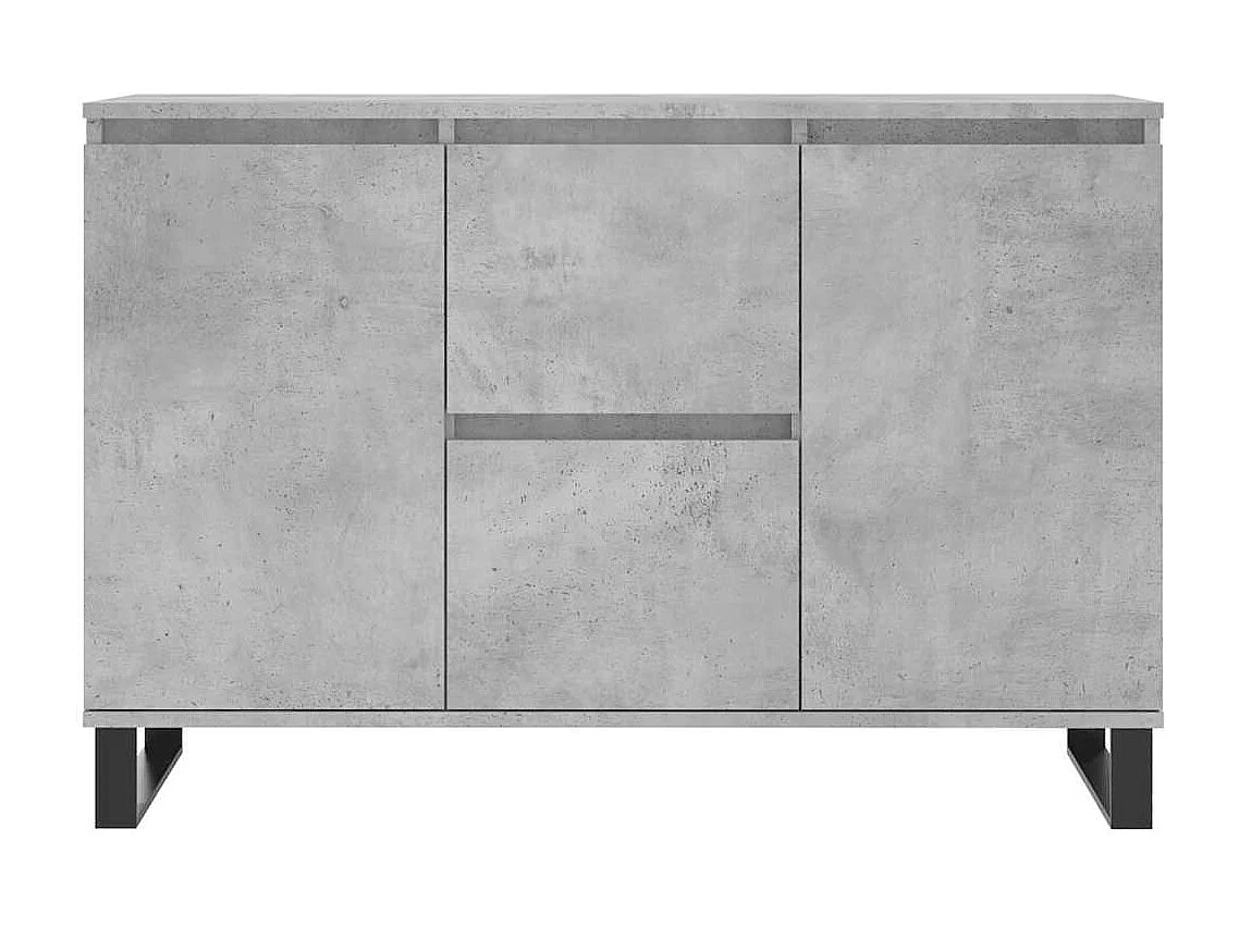 Sideboard Betongrau 101,5x35x70 cm Holzwerkstoff