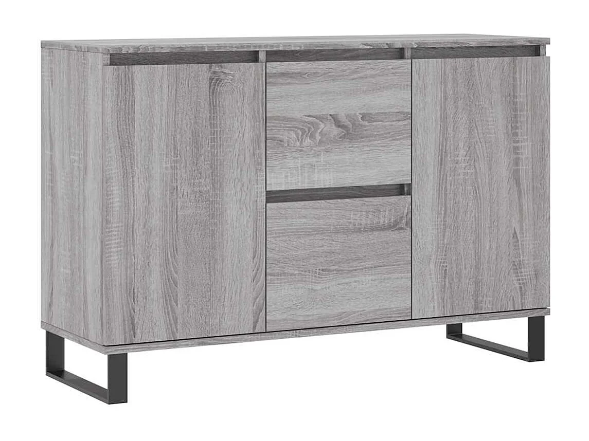 Buffet sonoma gris 101,5x35x70 cm bois d'ingénierie