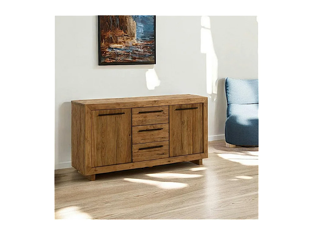 Buffet en teck recyclé naturel 160 cm KERALA