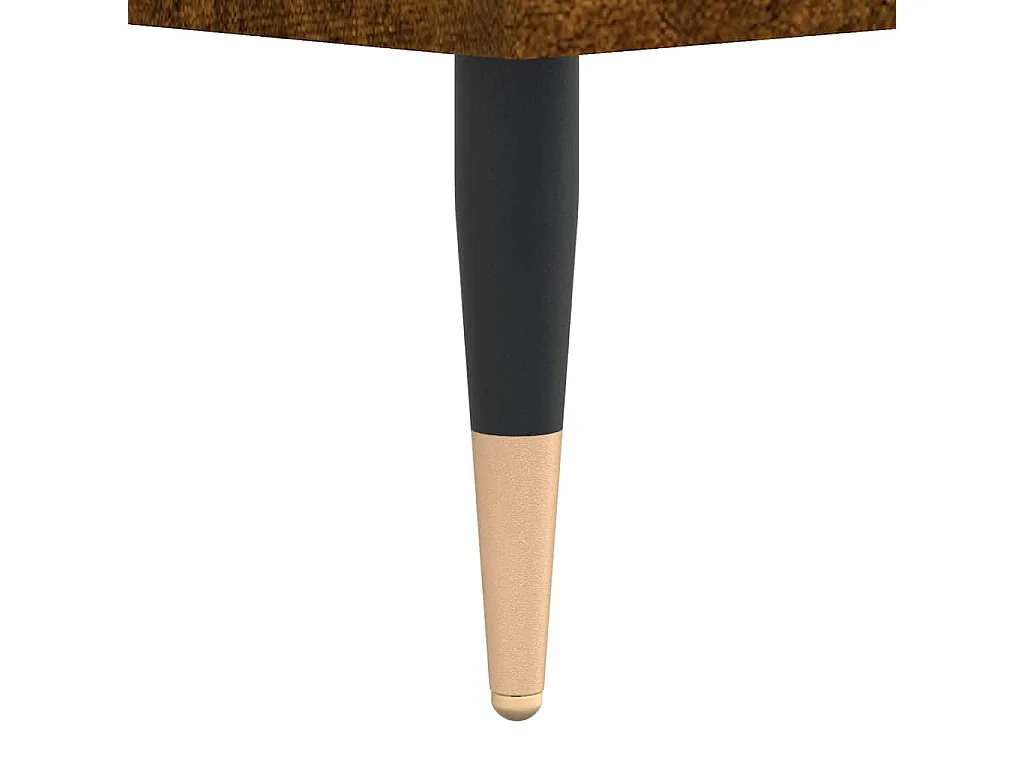 Buffet chêne fumé 101,5x35x70 cm bois d'ingénierie