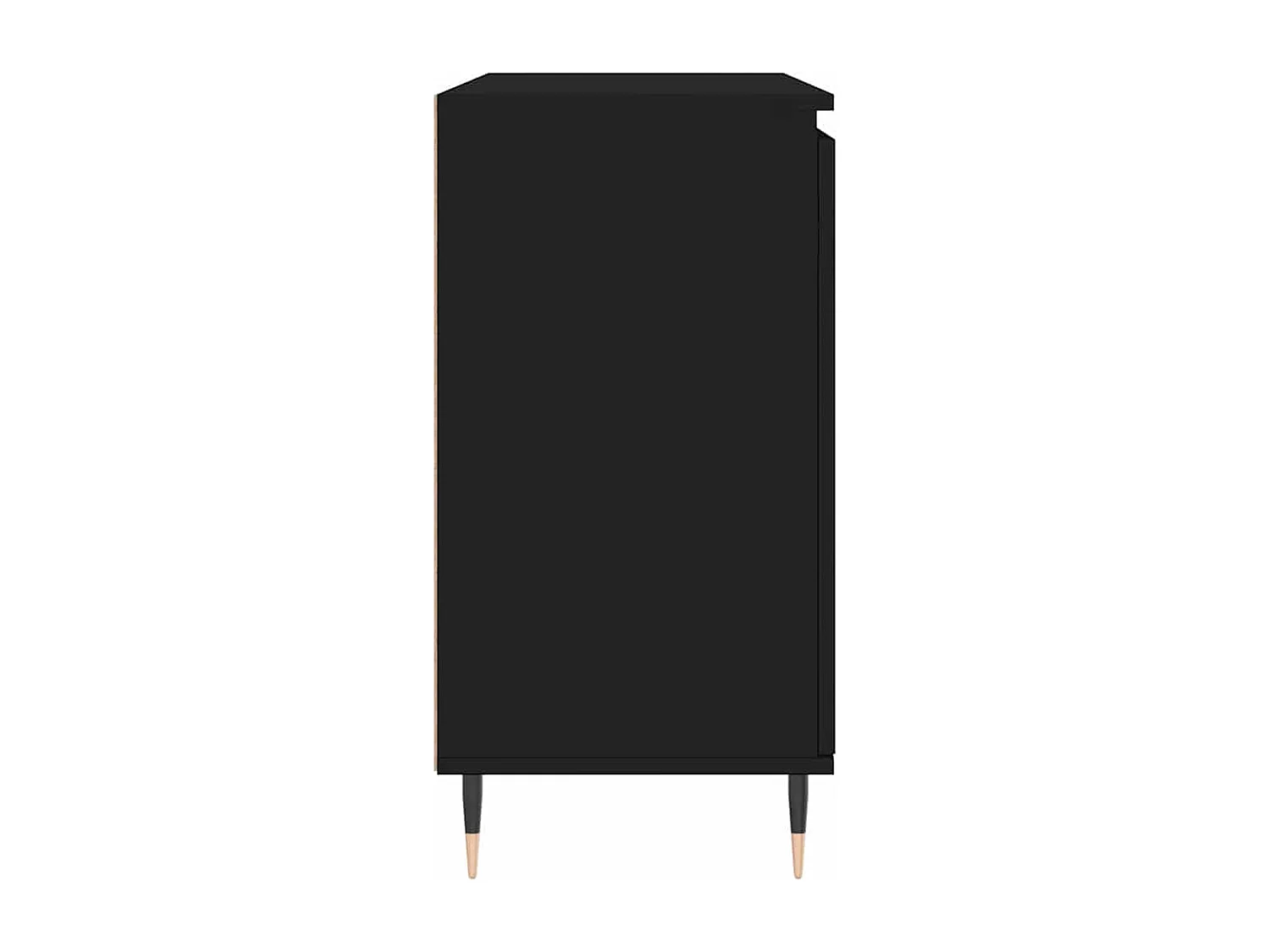 Buffet noir 101,5x35x70 cm bois d’ingénierie