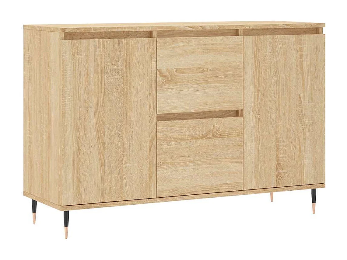 Dressoir 101,5x35x70 cm bewerkt hout sonoma eikenkleurig