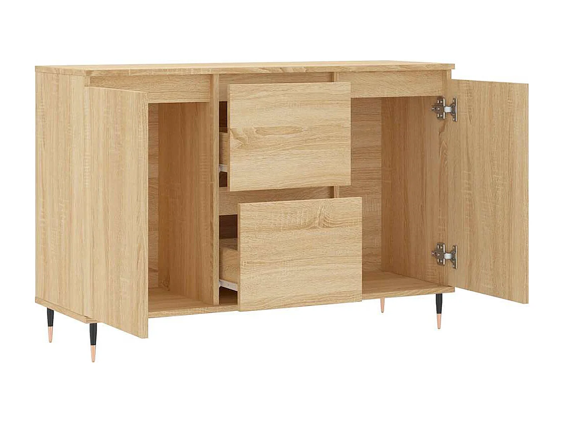 Buffet chêne sonoma 101,5x35x70 cm bois d'ingénierie