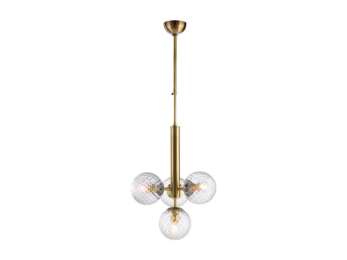 Armonia - Pendente em ferro bronze escovado 4 luzes 110 - Ø32 - BL285-4-BRZ