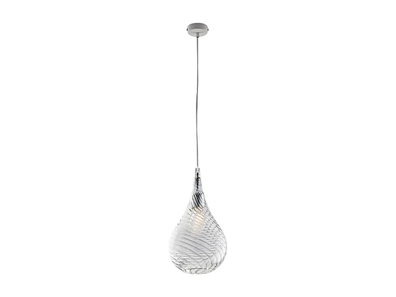 Pluvia Suspension en fer avec verre pyrex transparent 1 lumière 142 d.20 BL264-S1-TR
