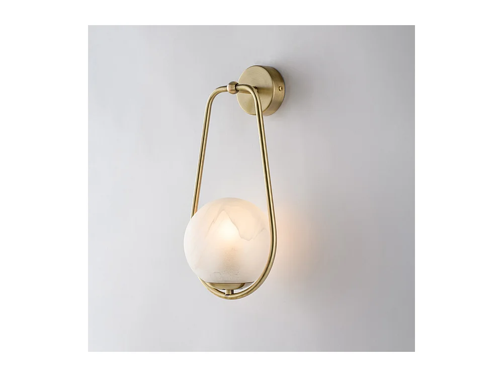 Afrodite Applique 1 lumière en fer bronzé avec sphère dm.14.16 P.19 BL286-AP1-BRZ
