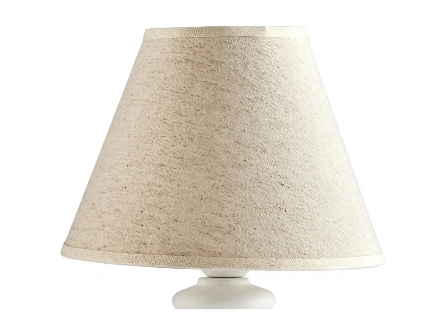 Cascina Lumetto in legno bianco shabby 1 luce con paralume dm.20 H.40 Ø20 BL265-LT-BCO