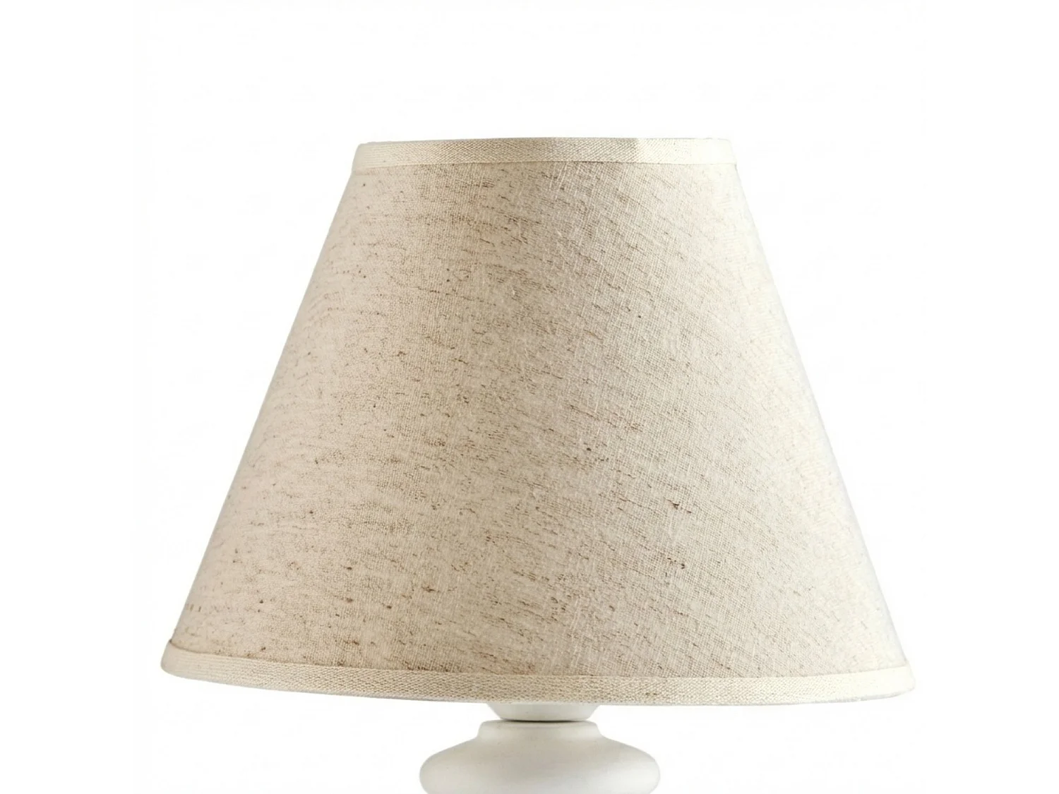 Candeeiro de mesa Cascina Shabby White em madeira, 1 luz com abajur Dm.20 A.40 Ø20 BL265-LT-BCO