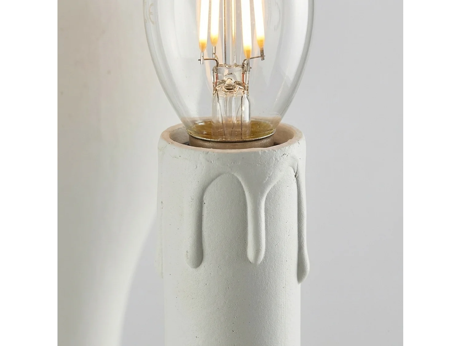 Cascina Applique en bois et fer laqué blanc shabby 1 lumière .13 P.21 BL265-AP1-BCO