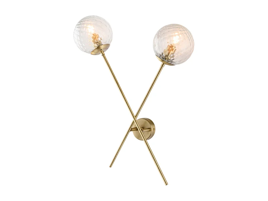 Demetra Applique en fer bronzé brossé 2 lumières .33 P.18 BL279-AP2-BRZ