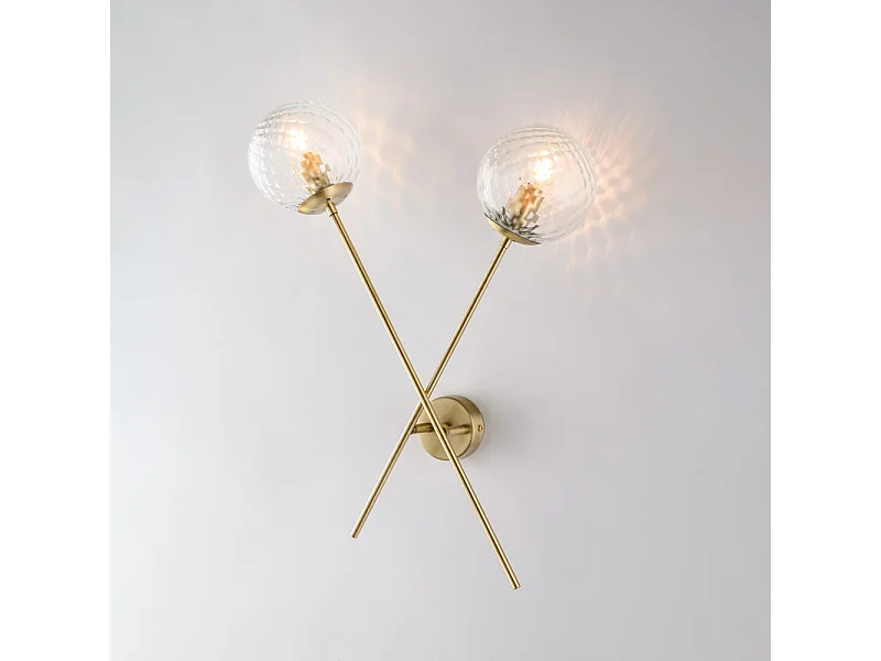 Demetra Applique en fer bronzé brossé 2 lumières .33 P.18 BL279-AP2-BRZ