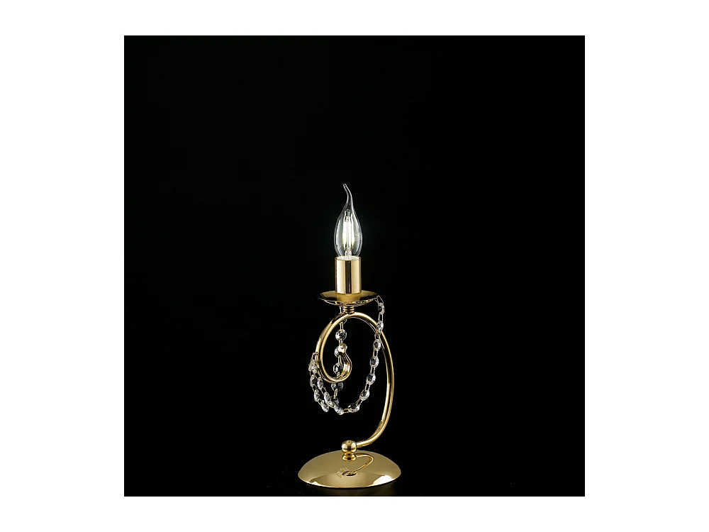 Magda - Goldene Tischlampe aus Eisen 1 Licht H.27 - Ø13 - BL146-LT-OR
