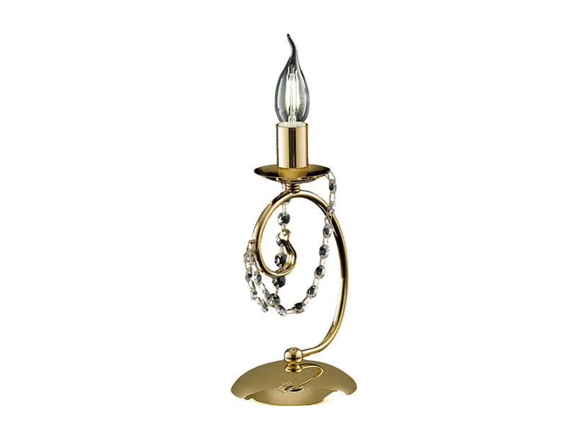 Magda - Goldene Tischlampe aus Eisen 1 Licht H.27 - Ø13 - BL146-LT-OR