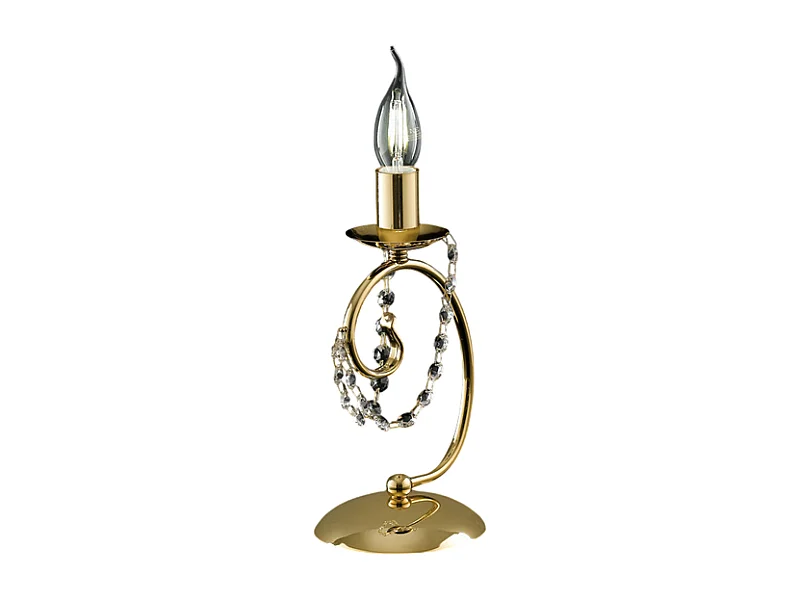 Magda - Goldene Tischlampe aus Eisen 1 Licht H.27 - Ø13 - BL146-LT-OR