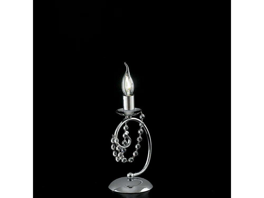 Magda - 1 candeeiro de mesa leve em ferro cromado H.27 - Ø13 - BL146-LT-CR