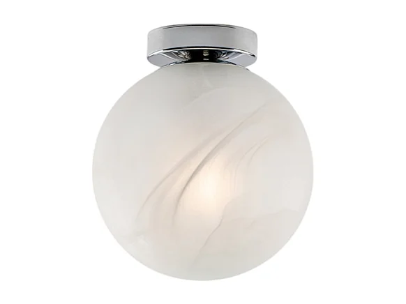 Olaf Plafonnier 1 lumière en fer chromé avec sphère dm.20 H.23 d.20 BL294-PL1-CR