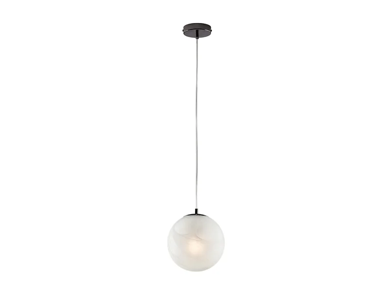 Olaf Suspension en fer bronzé 1 lumière avec sphère dm.20 130 d.20 BL294-S1-NR