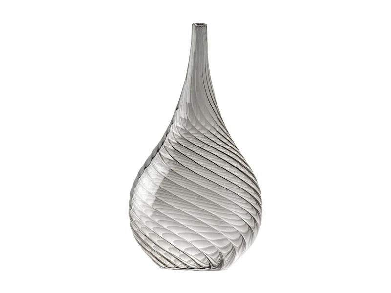 Pluvia Szare szkło borokrzemianowe pyrex śr. 20 H.37 Ø20 BL264-VT-DM20-GR