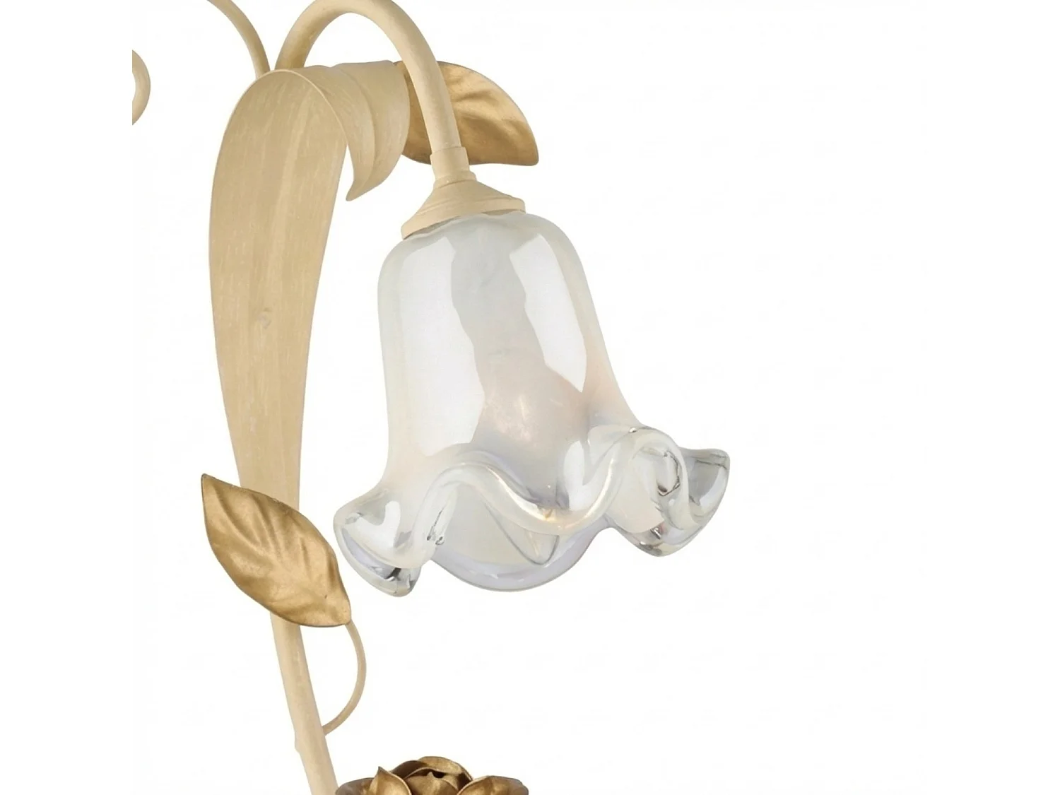 Lampa koszykowa z żelaza lakierowanego na kolor kości słoniowej, 1 lampa, H.34 Ø25 BL274-LT-AV
