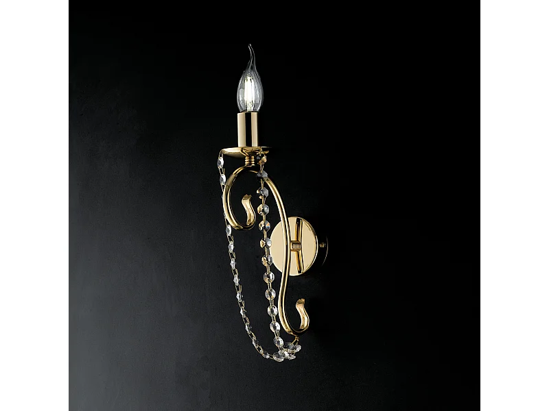 Magda - Wandleuchte aus goldenem Eisen 1 Licht L.8 - P.15 - BL146-AP1-OR