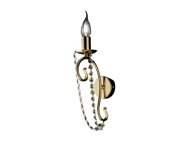 Magda Applique in ferro dorato 1 luce L.8 P.15 BL146-AP1-OR