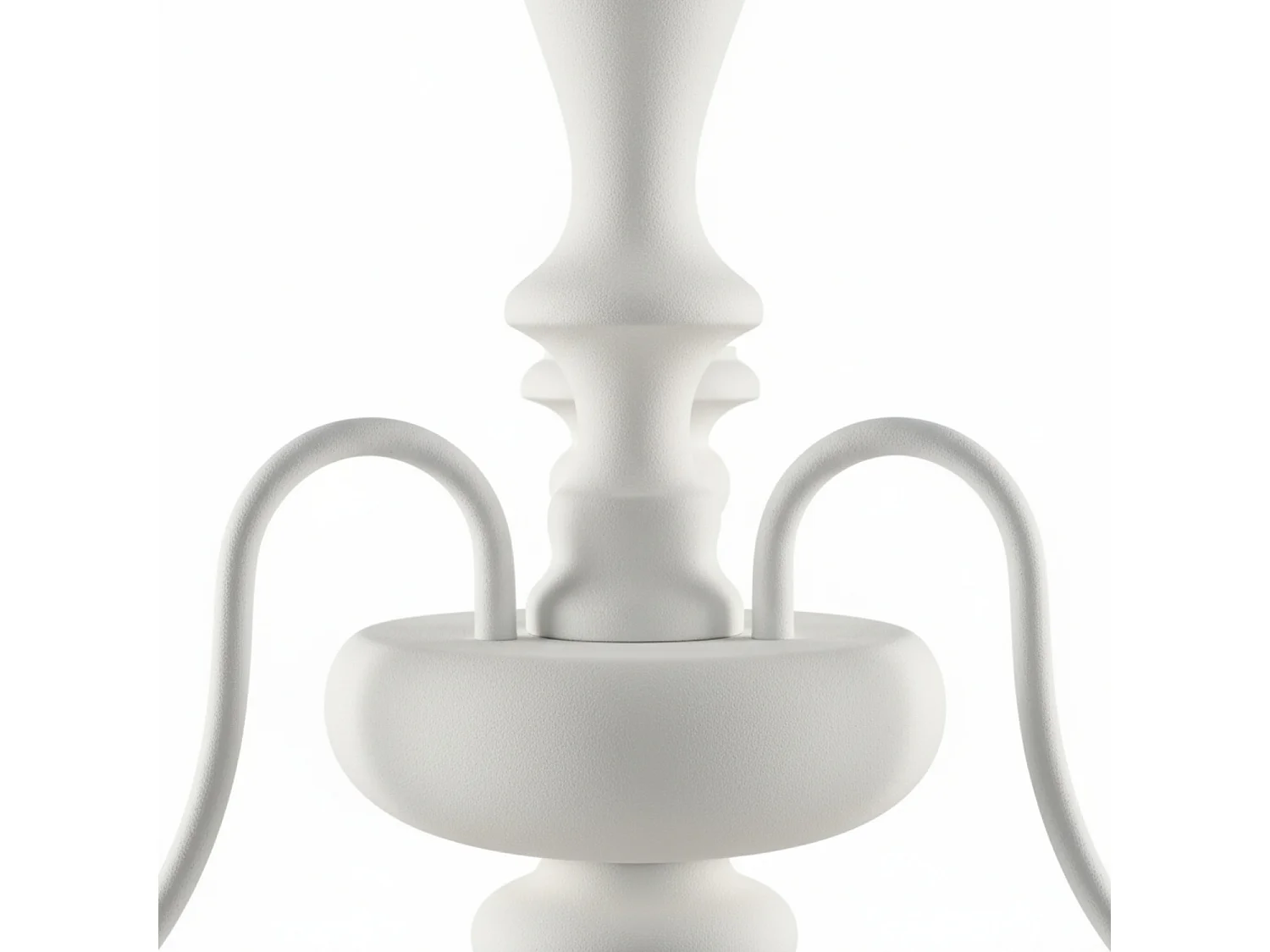 Cascina - Shabby-Kronleuchter aus weiß lackiertem Holz und Eisen, 3 Lichter, 113 - Ø44 - BL265-3-BCO