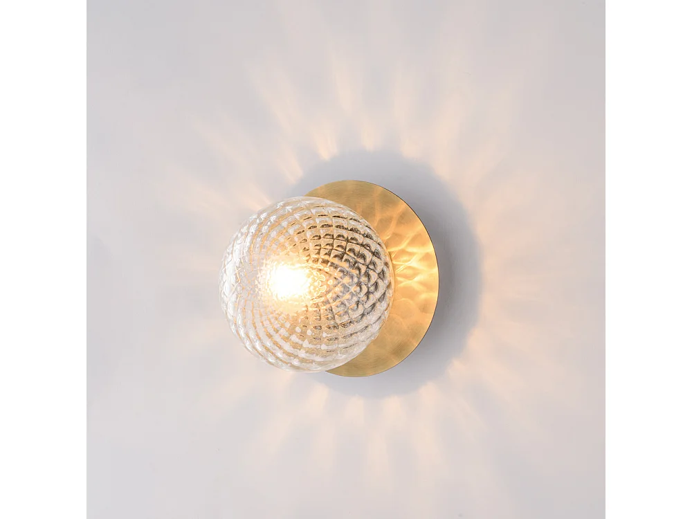 Bonetti Illumina -  Armonia - Wandleuchte aus gebürstetem bronziertem Eisen 1 Licht .17 - P.16 - BL285-AP1-BRZ