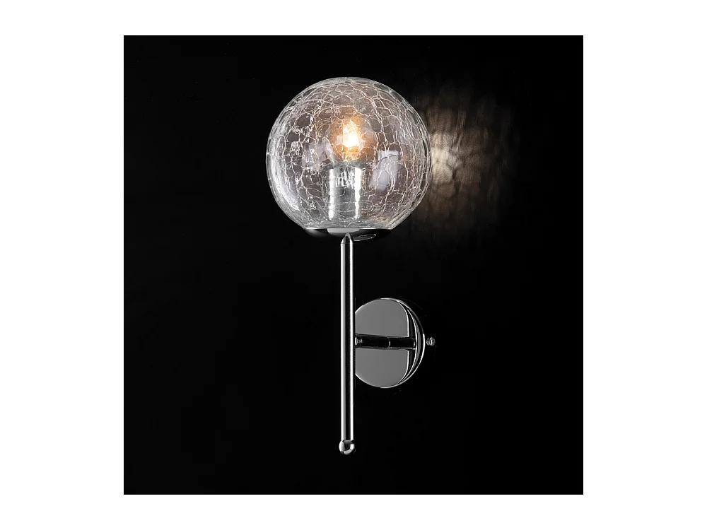Tresor Applique en fer chromé poli 1 lumière .14 P.15 BL215-AP1-CR