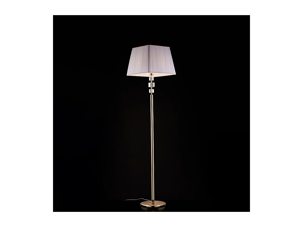 Franz Piantana in oro e cristallo 1 luce con paralume dm.45 .180 Ø40 BL275-PH-OR