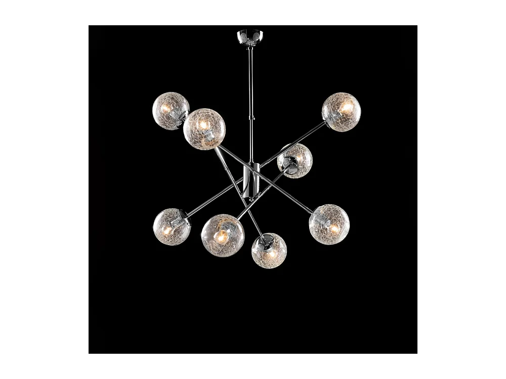Tresor Suspension en fer chromé poli 8 lumières 100 d.73 BL215-8-CR