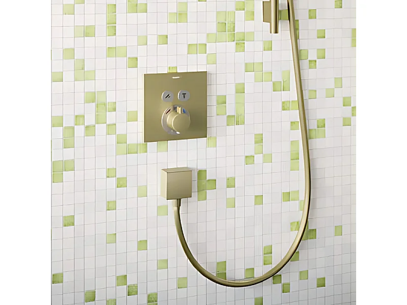 Coude de raccordement HANSGROHE FixFit  Square Bronze brossé