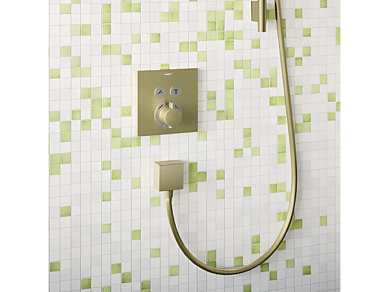 Coude de raccordement HANSGROHE FixFit  Square Bronze brossé