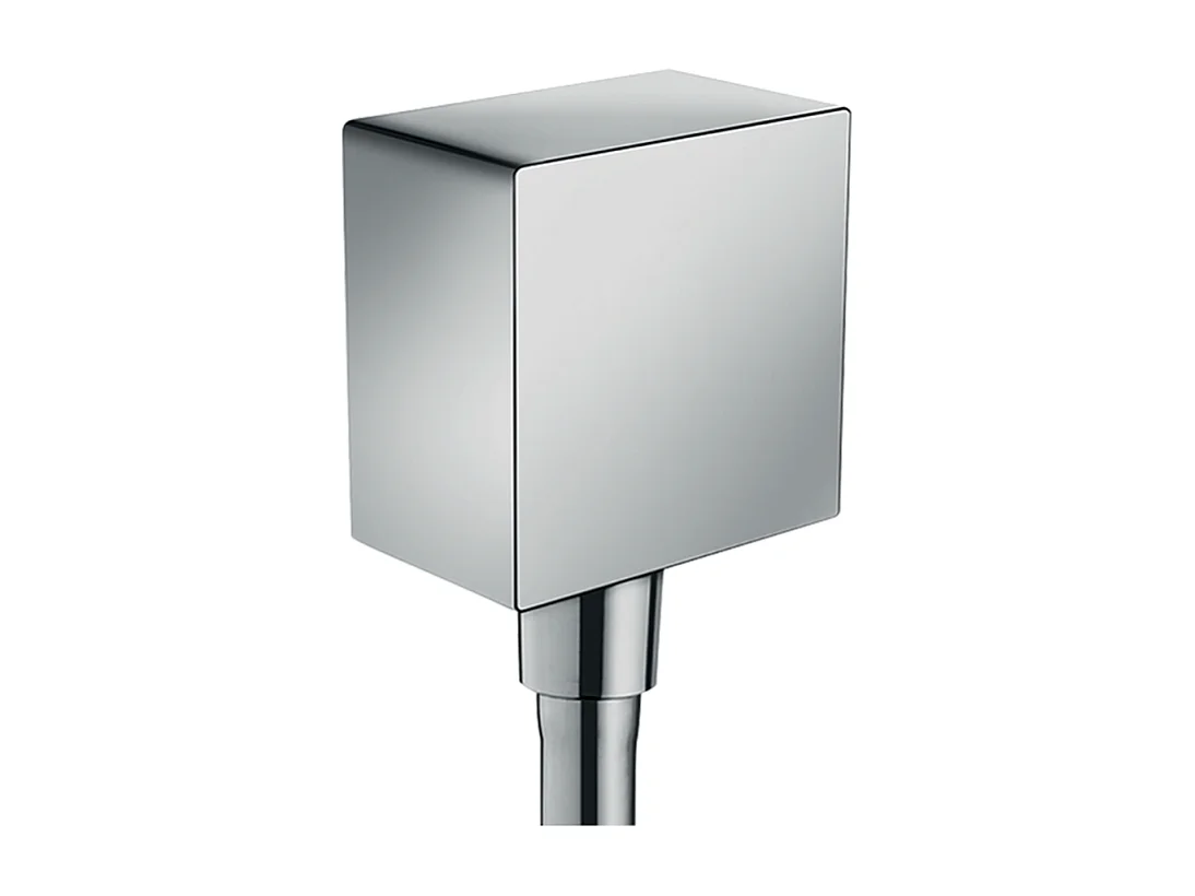 Coude de raccordement HANSGROHE FixFit Square Chromé